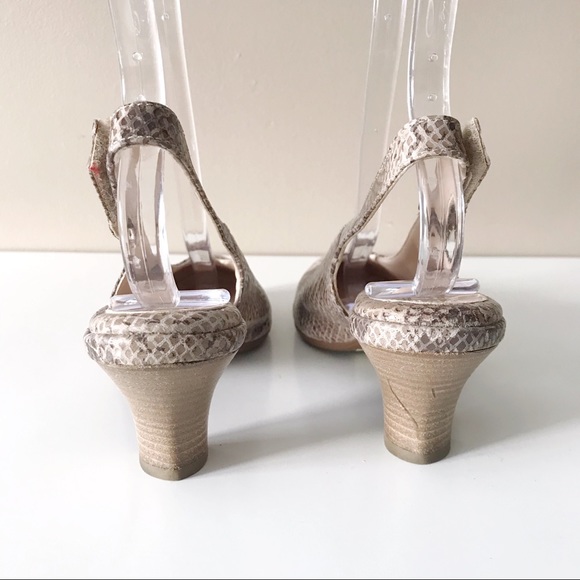 Beautifeel • Snakeskin Slingback Pumps - Picture 6 of 8